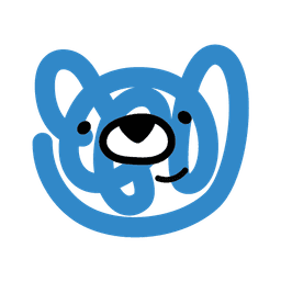 Brainy Bears bear head illustration